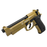 DB Beretta Taurus M92 Metal Green Gas Blowback Pistol - Gel Blaster