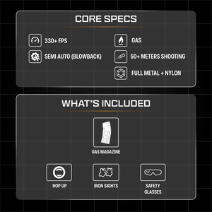 GBBR Golden Eagle M16A1 MC6618M Gas Blow Back Rifle - Gel Blaster